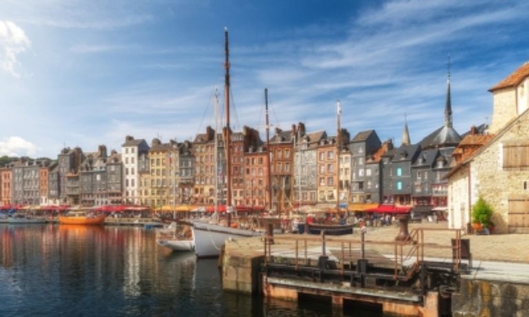 Honfleur harbour and river