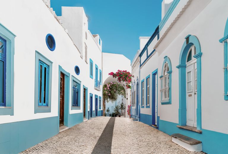 Street In Fishing Village.
