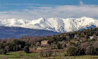 Snowy mountains in Spain